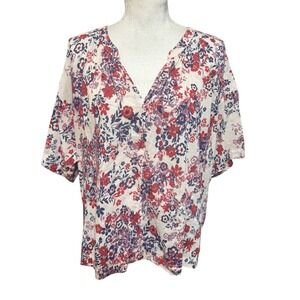 Xirena Britton Top In Stevie Floral Print Blouse Size L $198